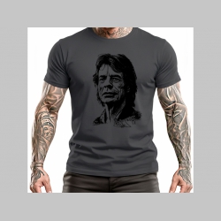 Mick Jagger - &scaron;ed&eacute; p&aacute;nske tričko 100%bavlna